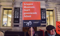 A protest outside the Science Museum in London in January. Photograph: Vuk Valcic/SOPA Images/Rex/Shutterstock